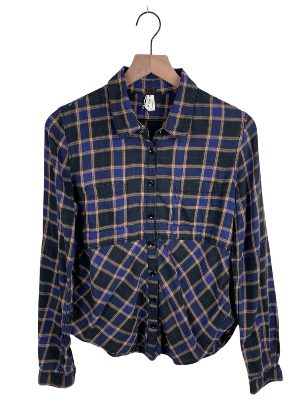 We The Free Going Back To Harvard Button Down Shirt Size Small Boho Grunge Fall